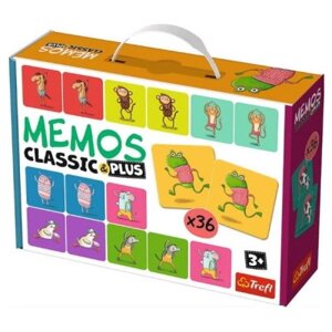 Настільна гра Trefl Мемо Класичні. Рухайся та грай (Memos Classicplus. Move and play) (02271)