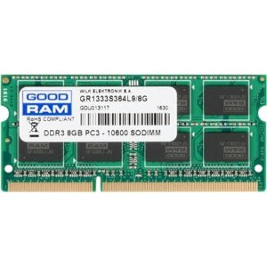 Модуль памяті для ноутбука SoDIMM DDR3 8GB 1333 MHz Goodram (GR1333S364L9/8G)