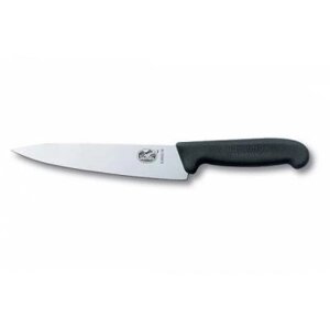 Кухонний ніж Victorinox Fibrox обробний 12 см, чорний (5.2003.12)