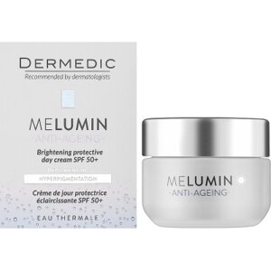Крем для обличчя Dermedic Melumin Денний Захисний Освітлювальний SPF50+ 50 мл (5901643177089)