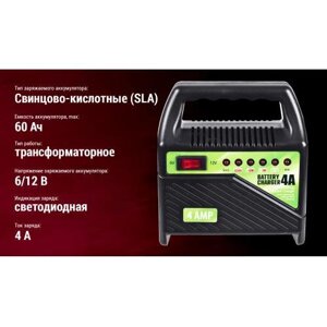 Зарядне устр. PULSO BC-10641 6-12V 4A/10-60AH світлодіод