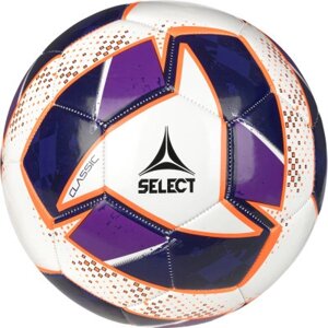 Мяч футбольний Select FB Classic v24 біло-фіолетовий Уні 5 (5703543350445)