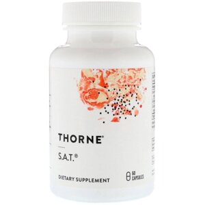 Трави Thorne Research Підтримка Печінки, S. A. T., 60 капсул (THR-73202)