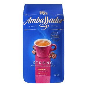 Кава Ambassador в зернах 1000г "Strong" (am. 53234)