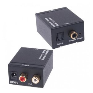 Конвертер ЦАП Toslink, Coaxial - RCA цифро-аналог
