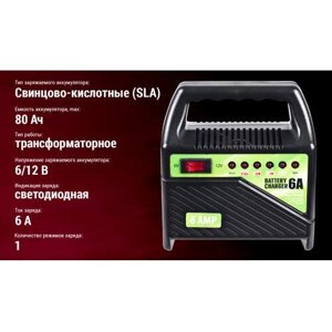 Зарядне устр. PULSO BC-15860 6-12V 6A/15-80AH світлодіод
