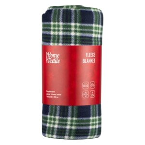 Плед Ardesto Christmas Fleece 130x160см, 100% поліестер, клітинка, зелений (ART0718PB)