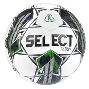 Мяч футзальний Select Planet v22 біло-зелений Уні 4 (5703543298327)