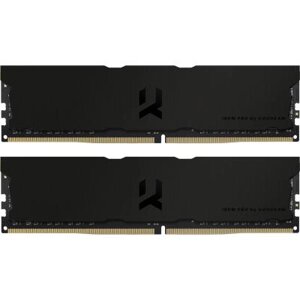 Модуль памяті для компютера DDR4 16GB (2x8GB) 3600 MHz Iridium Pro Deep Black Goodram (IRP-K3600D4V64L18S/16GDC)