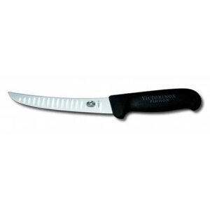 Кухонний ніж Victorinox Fibrox обвалковий 15 см, чорний (5.6523.15)