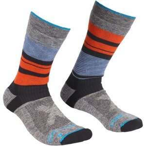 Шкарпетки Ortovox All Mountain Mid Socks Warm Mns multicolour - 39-41 - сірий/помаранчевий (025.001.0124)