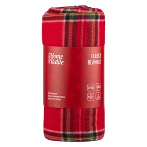 Плед Ardesto Christmas Fleece 130x160см, 100% поліестер, клітинка, червоний (ART0717PB)