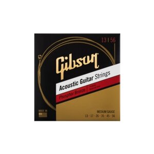 Струни для гітари Gibson SAG-PB13 Phosphor Bronze Acoustic Guitar Strings Medium (13-56) (230480)