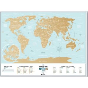 Скретч карта 1DEA. me Travel Map Holiday Lagoon World (13052)