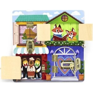Розвиваюча іграшка Viga Toys Бізіборд PolarB Будиночок (44653)