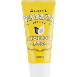 Маска для обличчя A'pieu Fresh Mate Mask очищаюча освітлююча Папайя 50 мл (8806185733366)