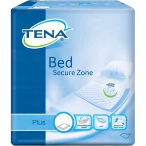 Пелюшки для малюків Tena Bed Plus Secure Zone 60х90 см 30-шт. (7322540520897)