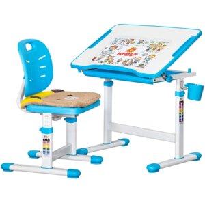 Парта зі стільцем Evo-kids Blue (Evo-06 Ergo BL)