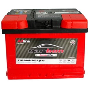 Акумулятор автомобільний CARBON 60 Ah/12V (CRB60-01)