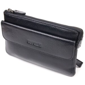 Сумка Canpellini З натуральної шкіри Чорна (21546)