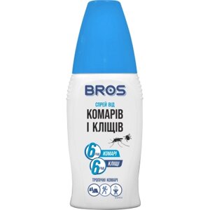 Спрей від комах Bros від комарів і кліщів 100 мл (5904517065154)