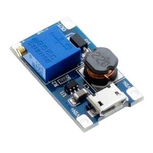 Підвищувальний перетворювач напруги MT3608 2-24 на 28В, MicroUSB