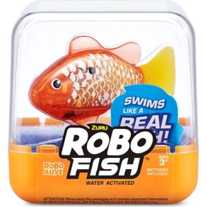 Інтерактивна іграшка Pets Robo Alive S3 - Роборибка (золотиста) (7191-2)
