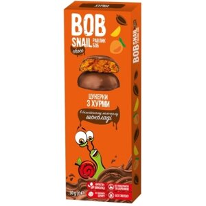 Цукерка Bob Snail Равлик Боб з хурми в молочному шоколаді 30 г (4820219342656)