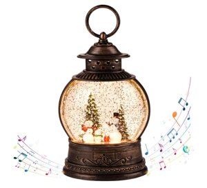 Нічник новорічний музичний XMAS WDL 2103C 3578, сніговики