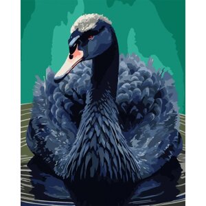 Оригінал! Картина по номерам Santi Чорний лебідь 40*50 см (954514) - Вища Якість!