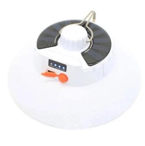 Ліхтар кемпінговий Ma-100 8836 із сонячною батареєю, білий