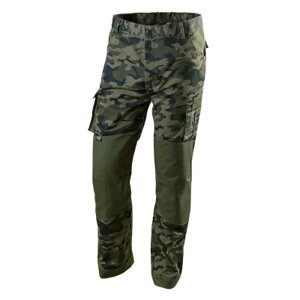 Штани робочі Neo Tools CAMO, розмір M (50), 255 г/м2, з відсіком для наколінників, (81-221-M)