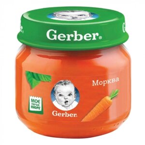 Дитяче пюре Gerber Морквяне, 80 г (7613036011310)