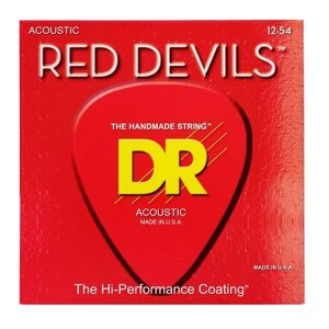 Струни для гітари DR Strings RED DEVILS Acoustic - Light (12-54) (RDA-12)