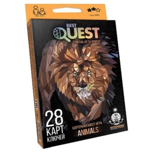 Настільна гра Danko Toys Best Quest Тварини, російська (BQ-01-02)