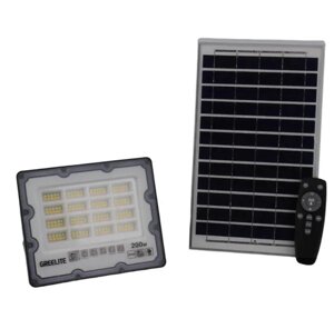 Ліхтар вуличний на стовп 200W MHZ JX-007 8955 із сонячною панеллю