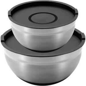 Миска MasterPro Foodies collection набір 2 шт з кришками 20/24 см (BGMP-1553)