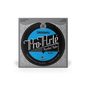 Оригінал! Струни для гітари D'Addario Pro-Arte Rectified Nylon Hard Tension (EJ31) - Вища Якість!