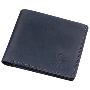 Портмоне Grande Pelle Унісекс на магніті Синє (11209)