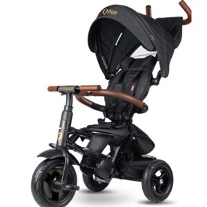 Дитячий велосипед QPlay Rito Deluxe Складаний Триколісний Black (S380-17RitoDeluxeBlack)