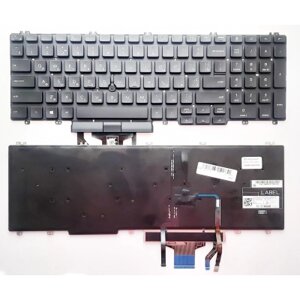 Клавіатура ноутбука Dell Latitude 5500/5501, Precision 3501/3540/3541 черн ТП подсв UA (A46189)