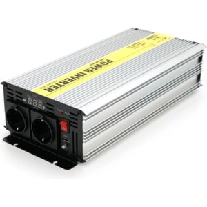 Автомобільний інвертор 12V/220V 1500W чиста синусоїда, 2xShuko, 1xUSB Ritar (RSC-1500)