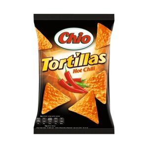 Чіпси Chio Tortillas зі смаком перцю чилі 110 г (4001242105900)
