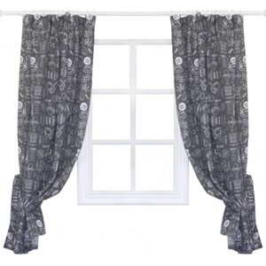Штора Прованс комплект Breakfast Grey 136x170 см 2 шт (11135)