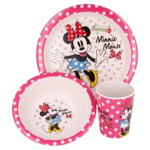Набір дитячого посуду Stor Disney - Minnie Mouse, Bamboo Premium Set (Stor-01285)