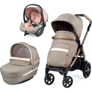 Коляска Peg-Perego 3в1 Book Mon Amour Lounge, рожеве золото (PACK-BOOK31LG00011)