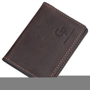 Кардхолдер Grande Pelle Обкладинка для водійських прав шкіряна Коричнева (11186)