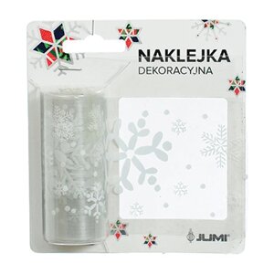 Новорічні наклейки Jumi Сніжинки, 7,6 см, довина. 2 м (5900410379060)