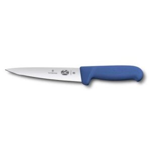 Кухонний ніж Victorinox Fibrox обробний 16 см, синій (5.5602.16)