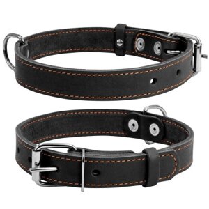 Нашийник для тварин Collar одинарний Ш 35 мм Д 48-63 см чорний (02731)